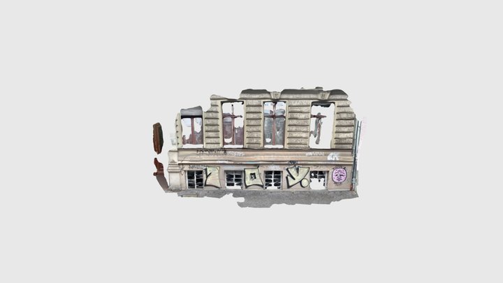 Berlin Street Facade 3D Model