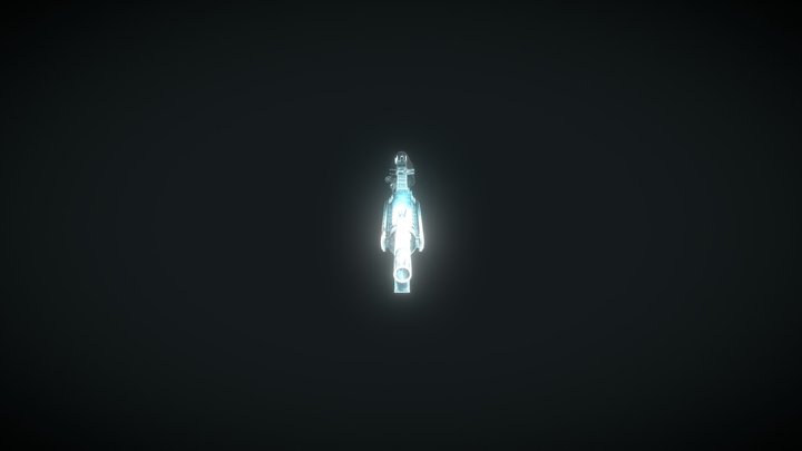 m4a4 ice 3D Model