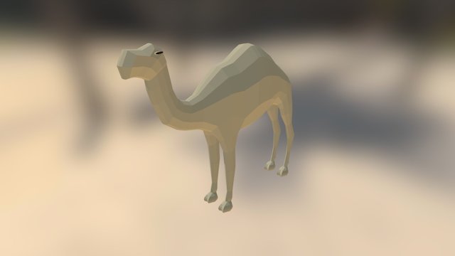 Low-Poly Camel 3D Model