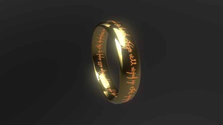 One Ring (Lord of the Rings) 3D Model