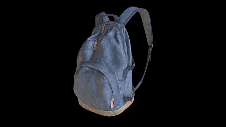 Canvas Backpack 3D Model