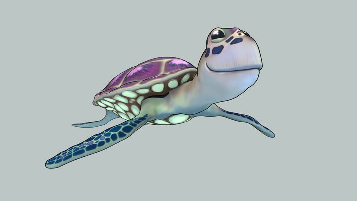 Sea Turtle 3D Model