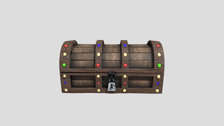 Treasure Chest 3D Model