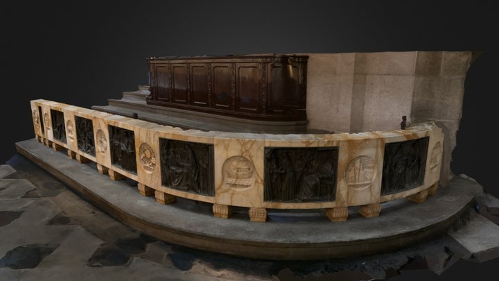 Balaustrada do altar mor da Catedral da Sé (2) 3D Model