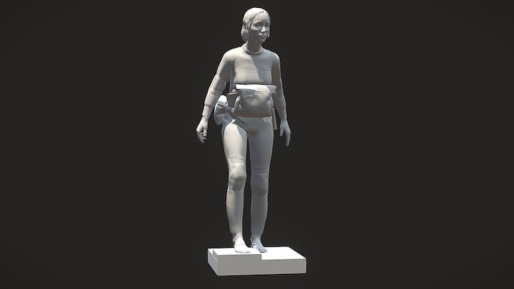 Female Character Concept 3D Model
