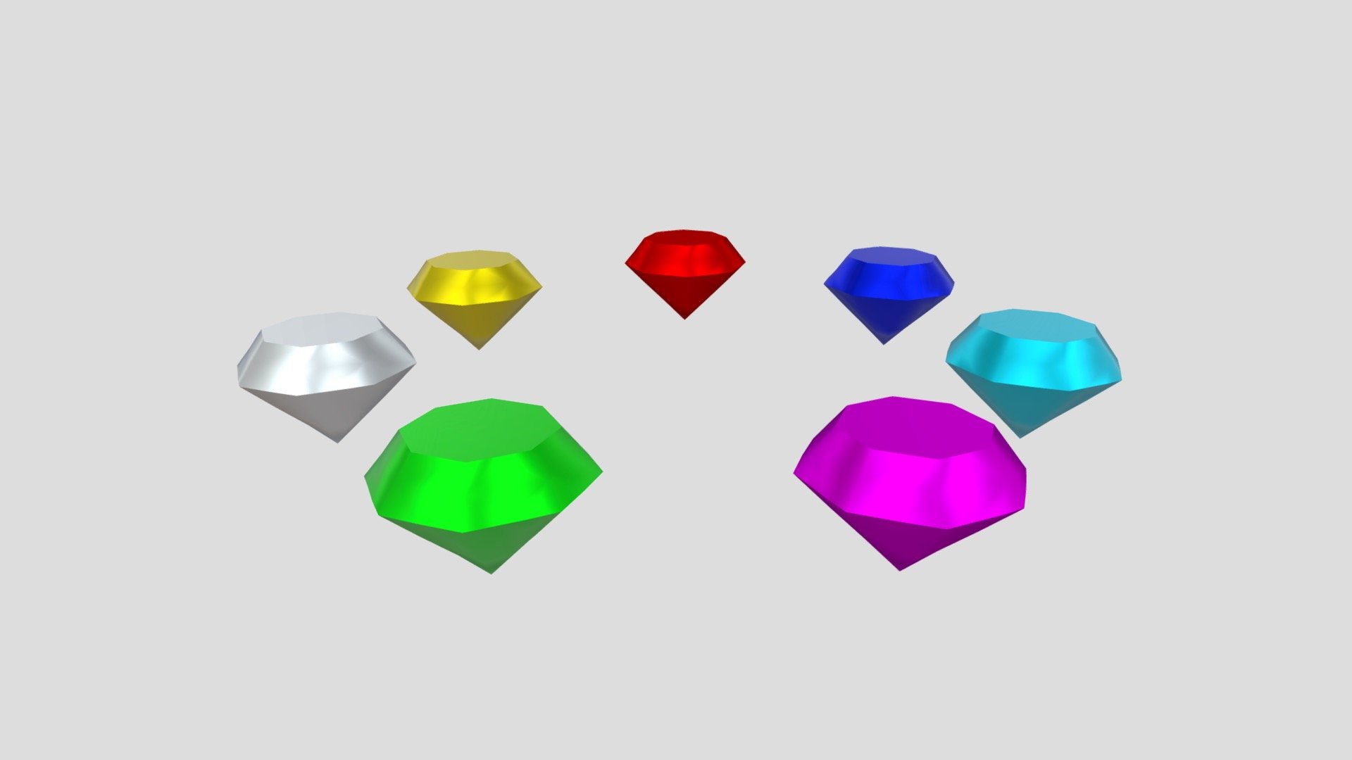 The 7 Chaos Emeralds - Download Free 3D model by JadeandPals [b661758 ...