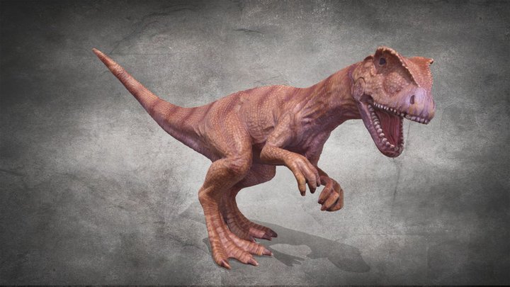 Toy Dino Allosaurus 3D Model