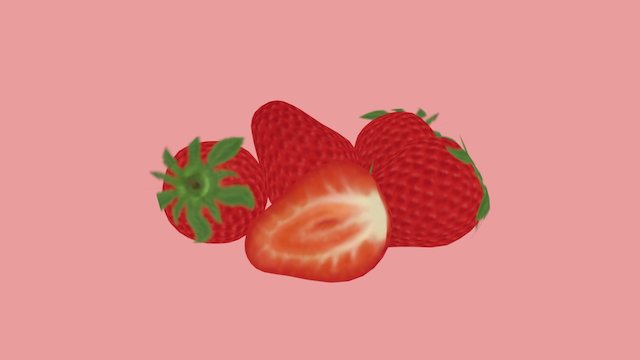 Day 5 - Strawberry 3D Model