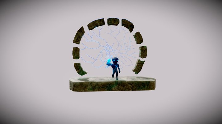 Golem and Portal 3D Model