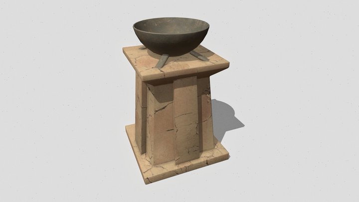 Ancient Egyptian Brazier 3D Model