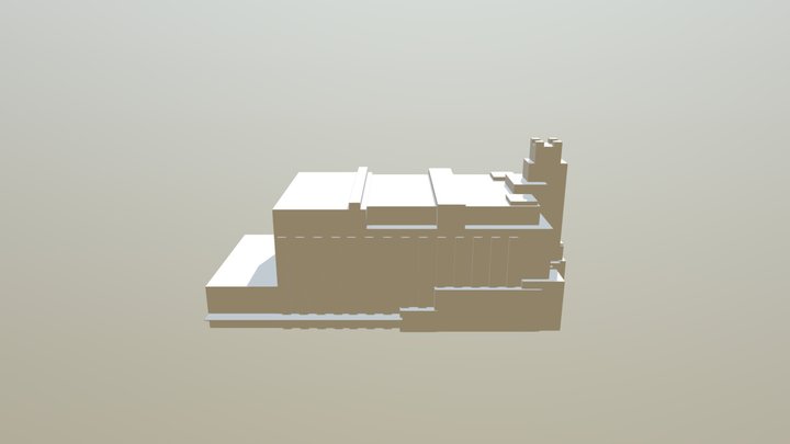 Memphis Abandoned Military Hospital Environment 3D Model
