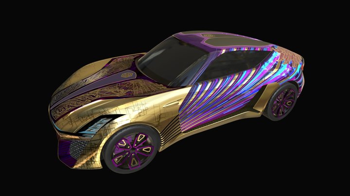 X-TAON: Baron Von Neon 3D Model