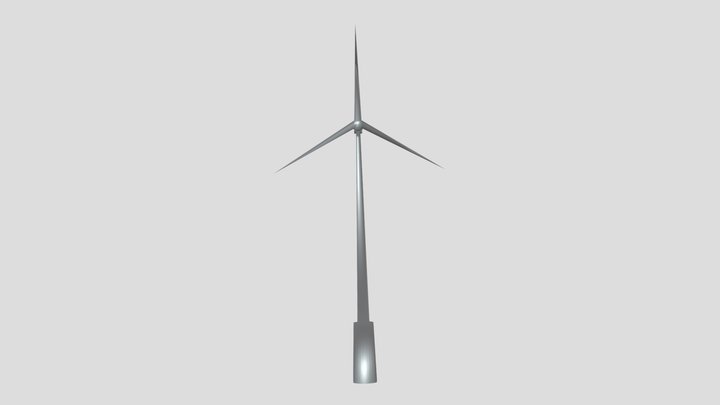 Offshore Wind Turbine 3D Model