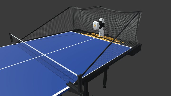 Robo-Pong Table Tennis 3D Model