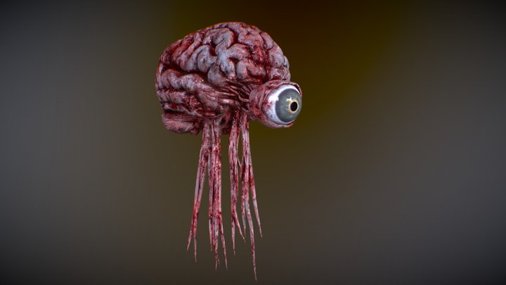 Sentient Eyeball (Realistic) 3D Model
