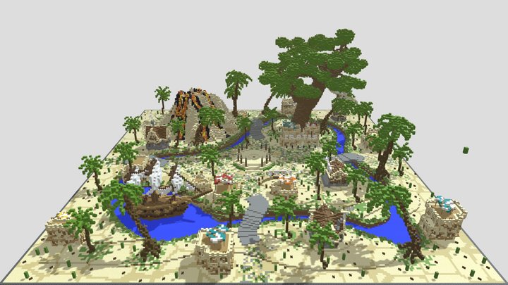 HCF Spawn - Beach Theme 3D Model
