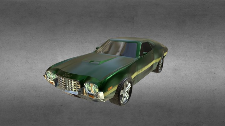 Gran Torino 3D Model