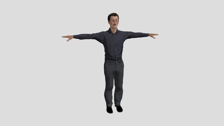 Paul - LOD Man character 3D Model