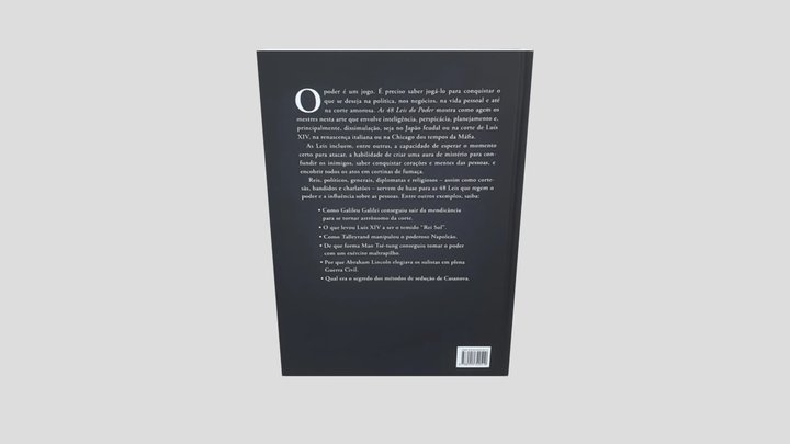 48 Leis Do Poder / Book The 48 Laws of Power 3D Model
