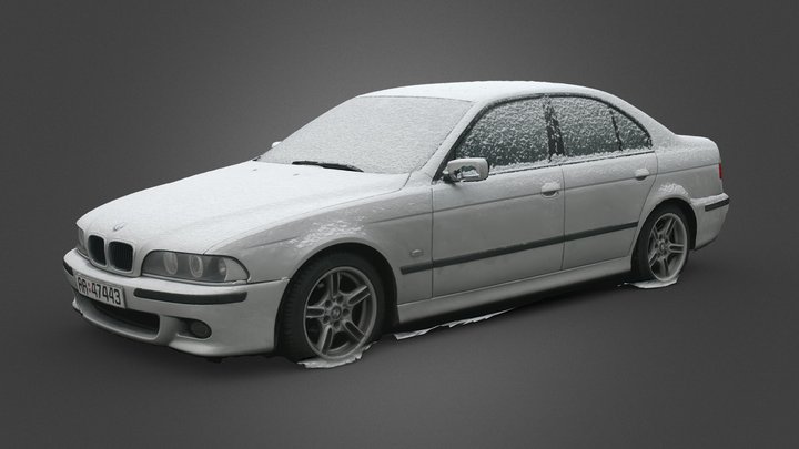 2000-2003 520i 4-door (snowy) [Quick Scan] 3D Model