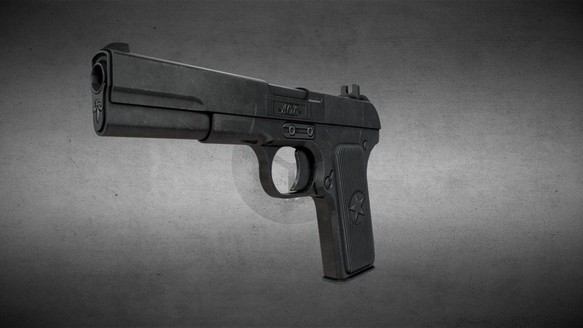 Pistol Gun - Download Free 3D Model By AOL_DarkHairLion (@a632348206 ...