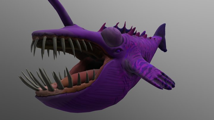 Angler Whale 3D Model