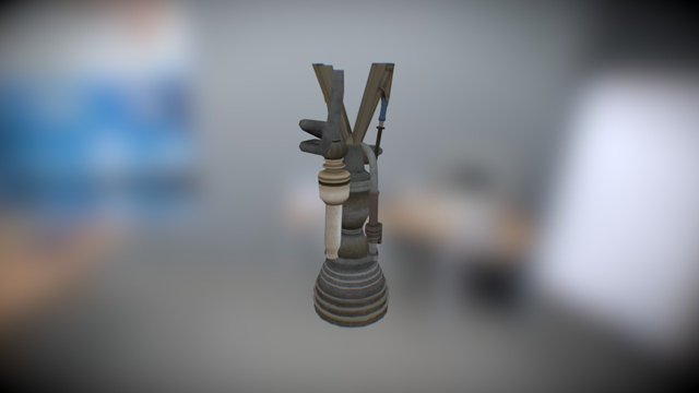 Merlin Engine 3D Model