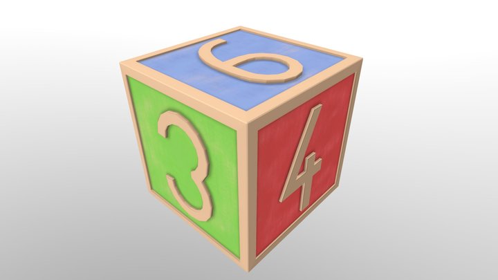 Dice cube 3D Model