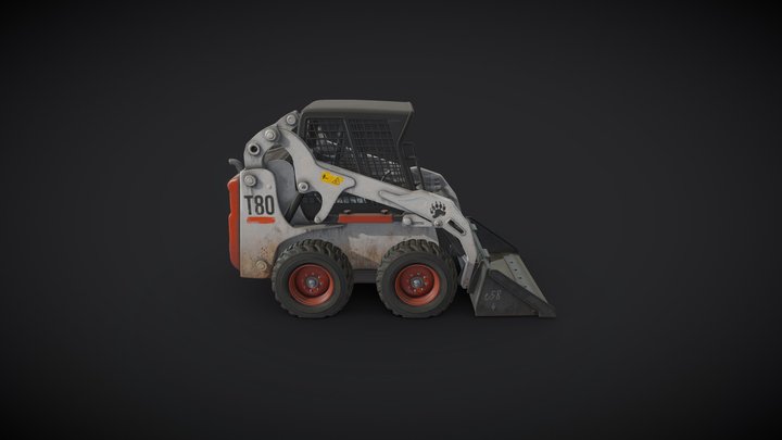 Skidsteer Miniloader 3D Model