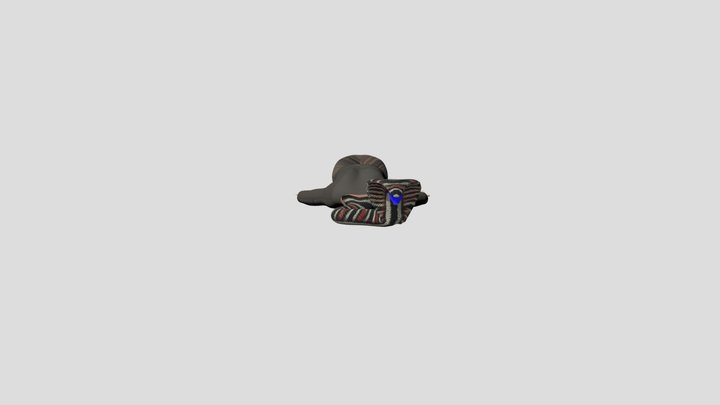 not very low-poly Gertrud (now with f*cked anim) 3D Model