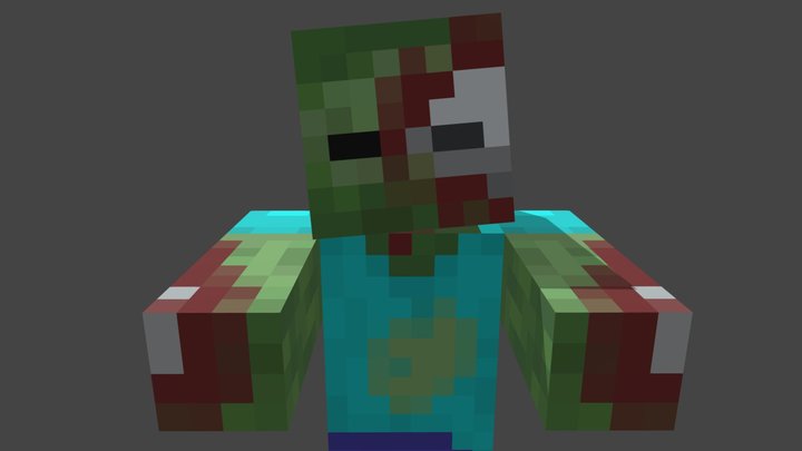 Gory zombie 3D Model