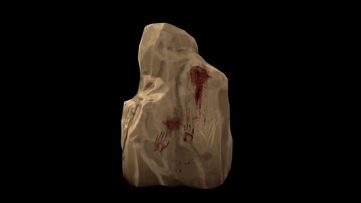 Stylized Desert Rock 3D Model