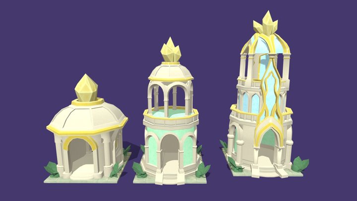 DAE Risen Buildings 3D Model