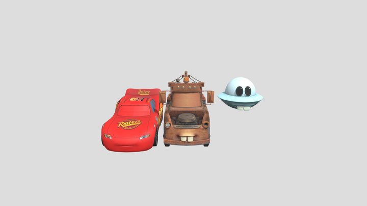 Cars Toons Mater Tall Tale Character Game 3D Model