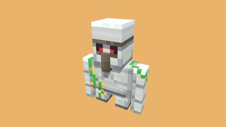 Small Iron Golem 3D Model