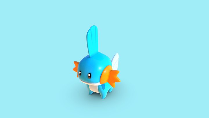 Mudkip Pokemon 3D Model