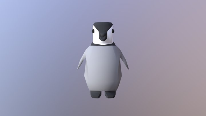 Baby Penguin 3D Model