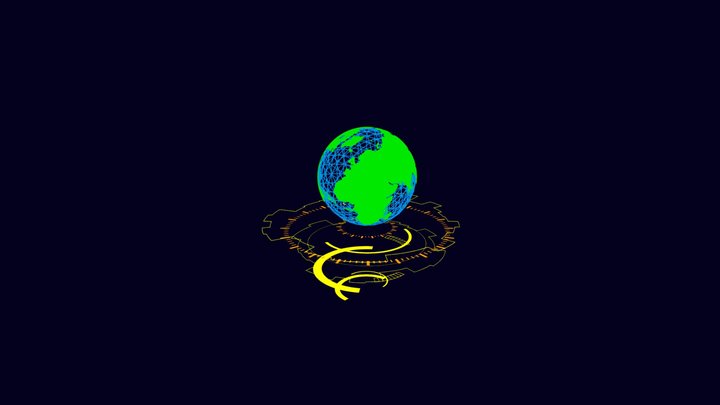 Earth HUD 3D Model