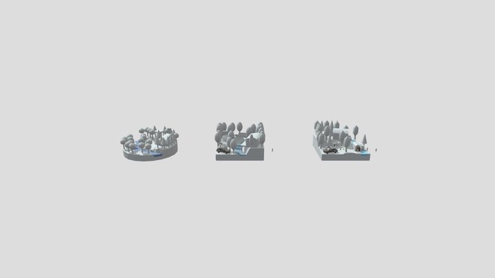 Forest loner - block out 3D Model