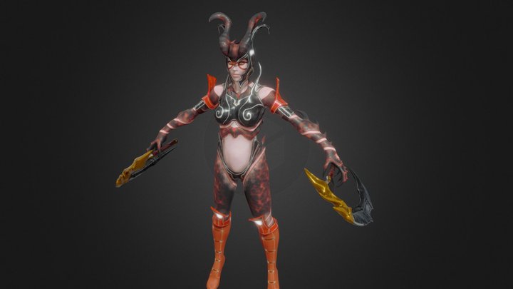 Lucifer A- Pose 3D Model