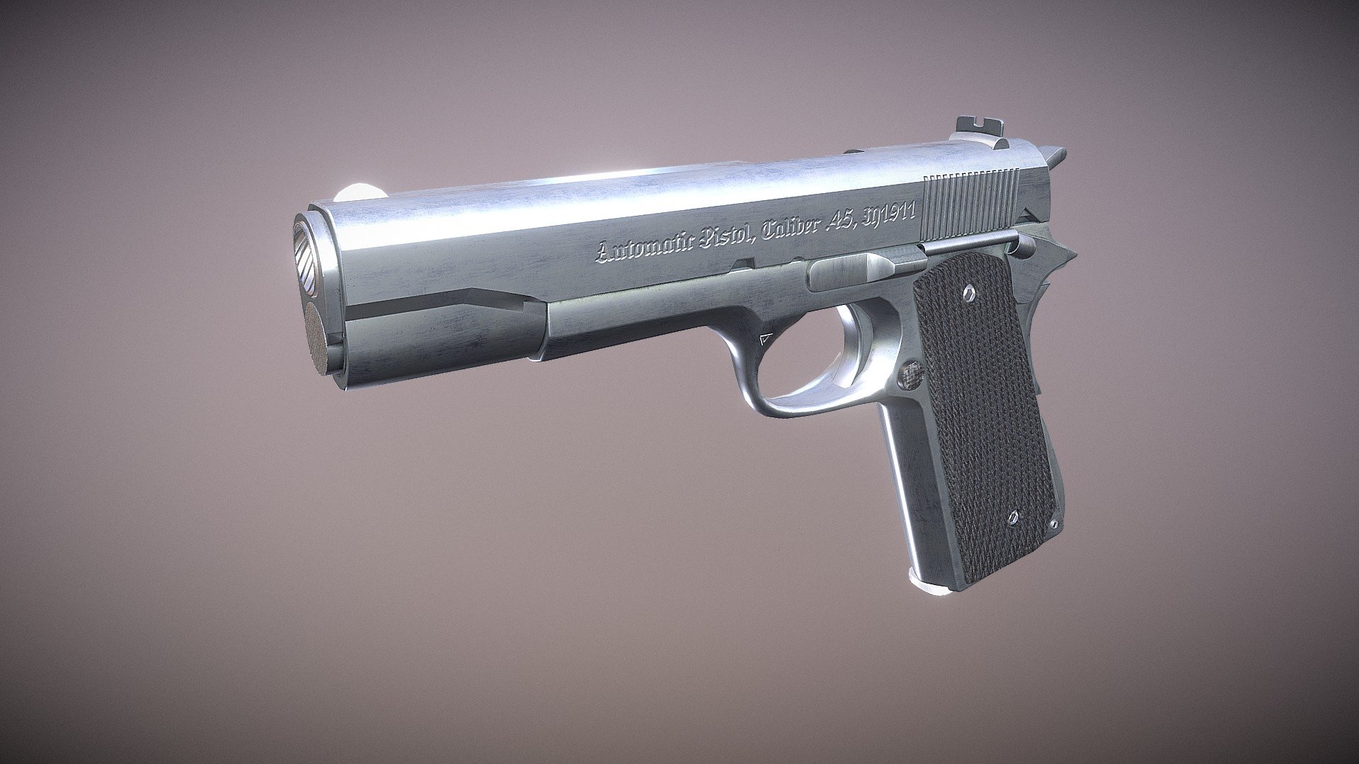 Pistol M1911 - 3D model by aruti [b678fe2] - Sketchfab