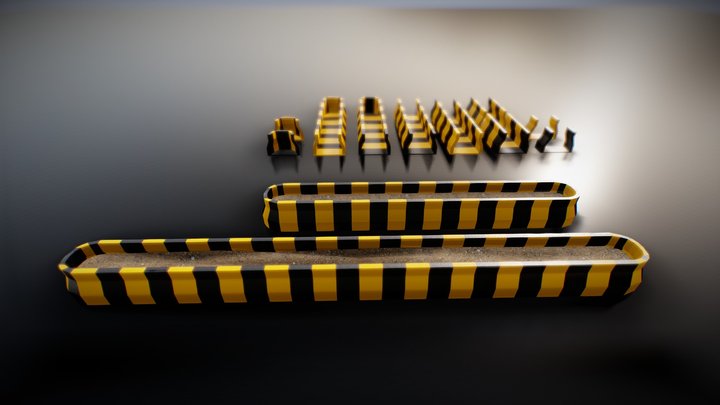 Road Divider Indian Version 3D Model