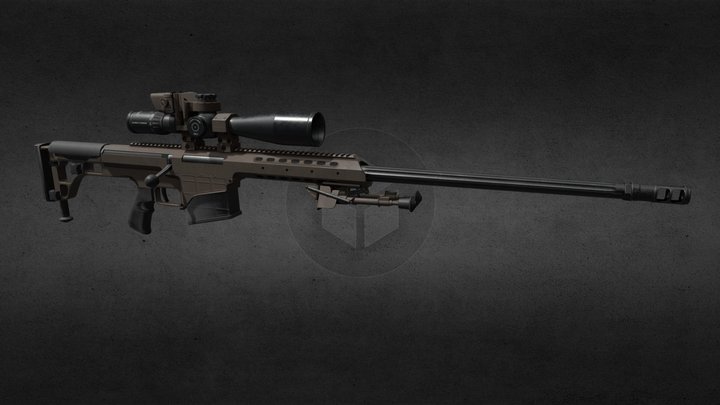 Barrett 98b 3D Model