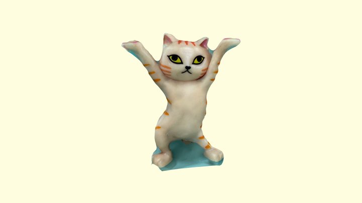 Toy Cat (Orange) 3D Model