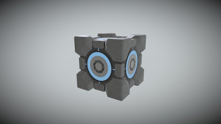 Portal Cube 3D Model