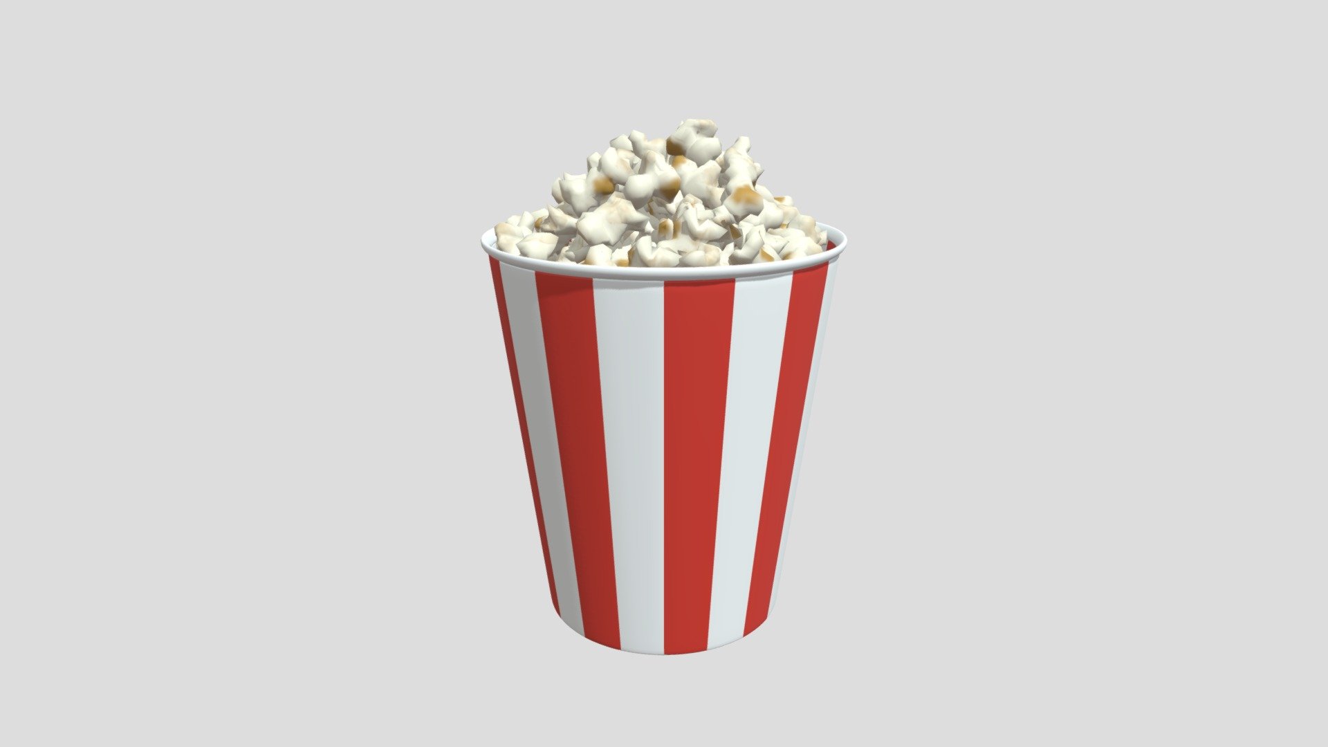 Round Popcorn Bag - Buy Royalty Free 3D model by Ed+ (@EDplus) [b67c9a9 ...