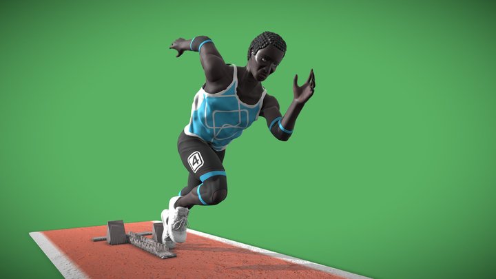 Valentino the athlete 3D Model