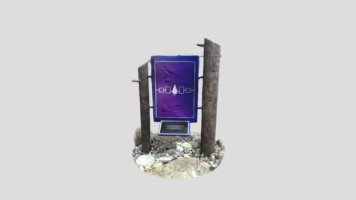 Purple Plaque in Syracuse University 3D Model