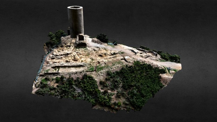 Castellot, castle in Catalonia 3D Model