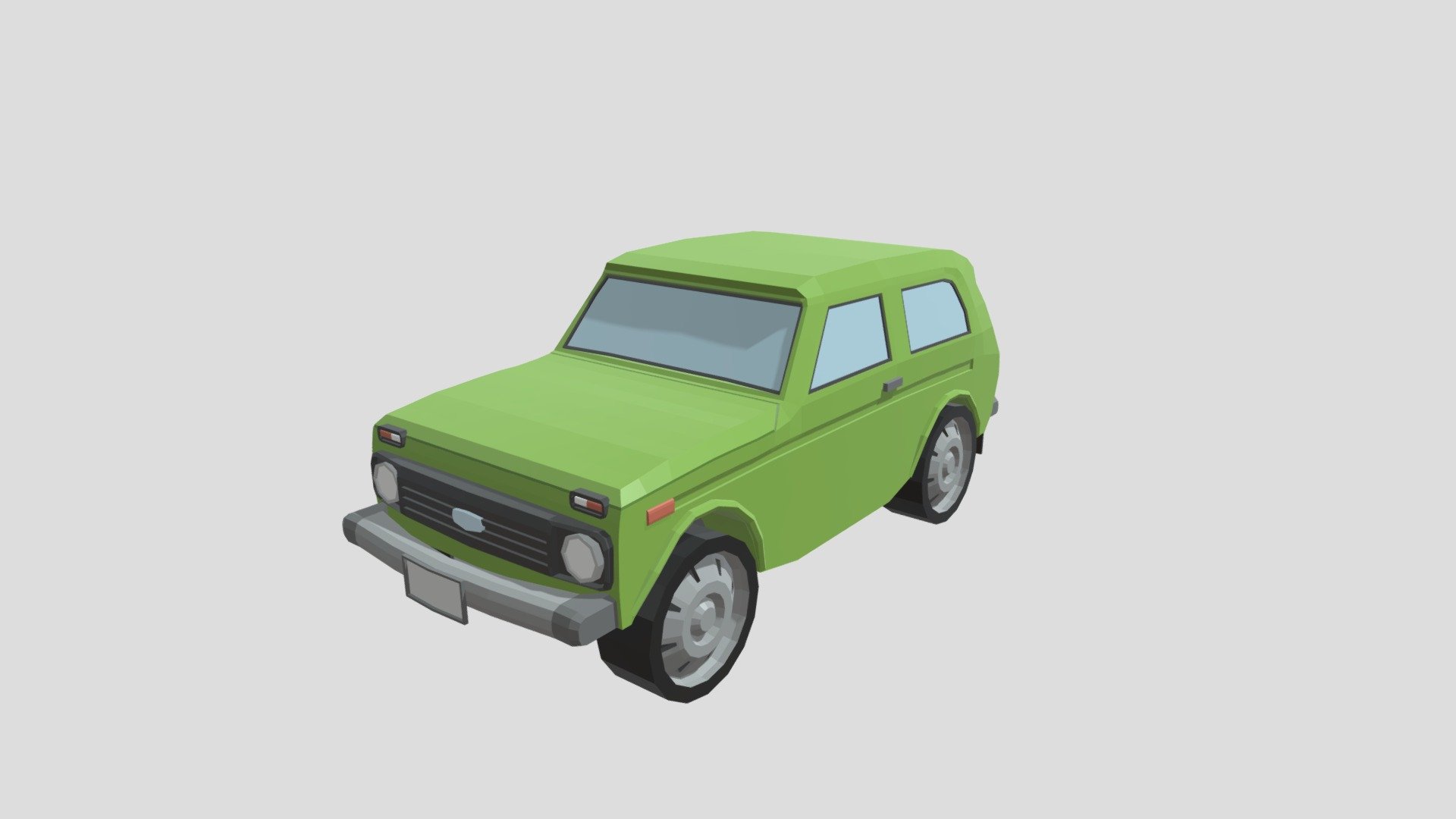 Low poly lada niva